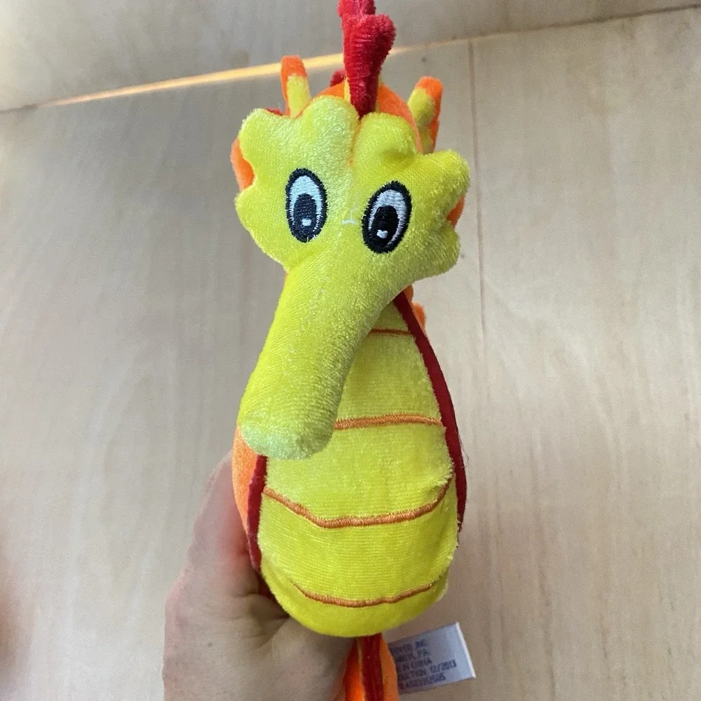 Plush Orange Yellow Sea‎ Horse 11 inch Stuffed Animal Seahorse Ocean BJ Toy Co.